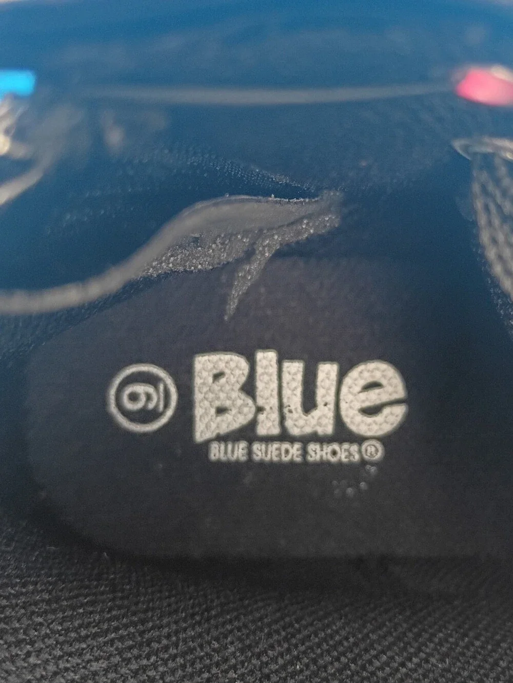 Blue Suede Shoes shiny black